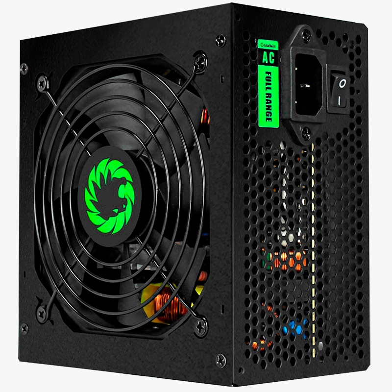 176- Fonte ATX 650w Gp650 com Cabo PFC Ativo 80 Blus Bronze OEM Preto Gamemax - Imagem 3