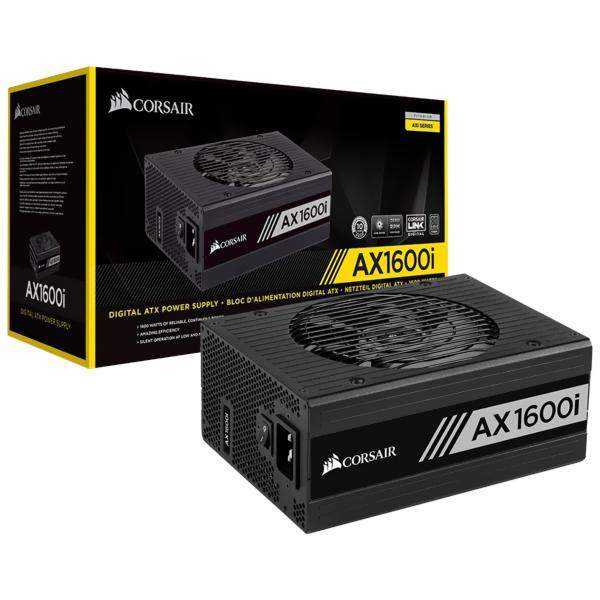 Fonte Corsair AX1600i, 1600W, 80 Plus Titanium, Modular, PFC Ativo, CP-9020087-WW