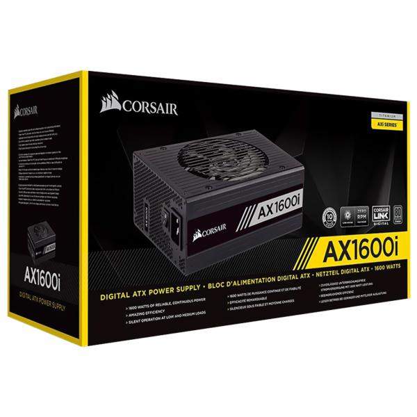 Fonte Corsair AX1600i, 1600W, 80 Plus Titanium, Modular, PFC Ativo, CP-9020087-WW - Imagem 2