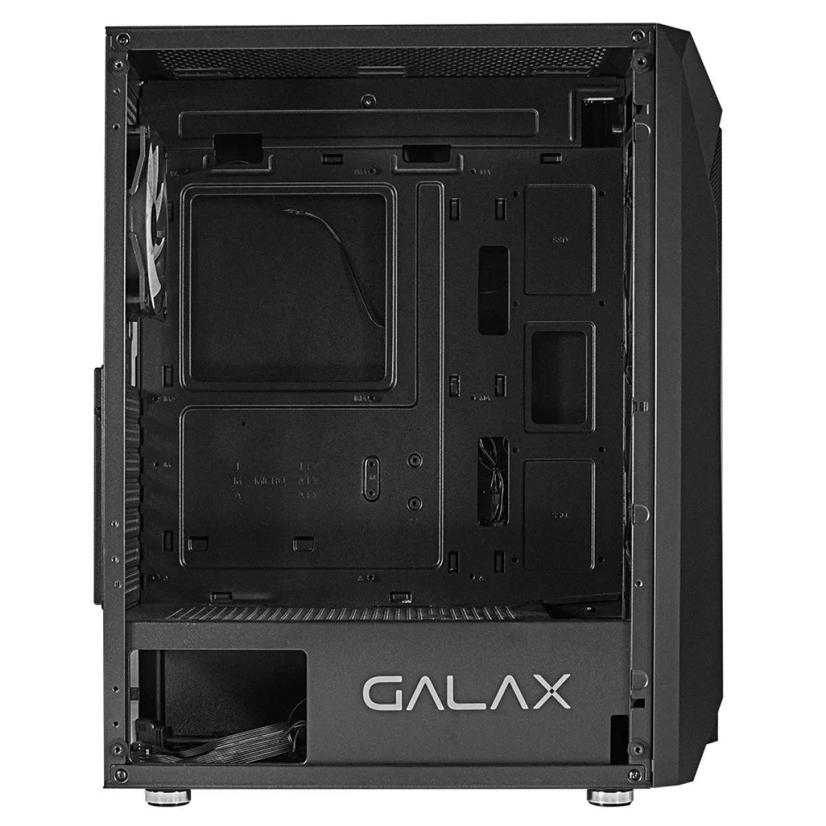 043 - Gabinete Gamer Galax Revolution-05, Mid Tower, Vidro Temperado, ATX, Black, Sem Fonte, Com 4 Fans - Imagem 6