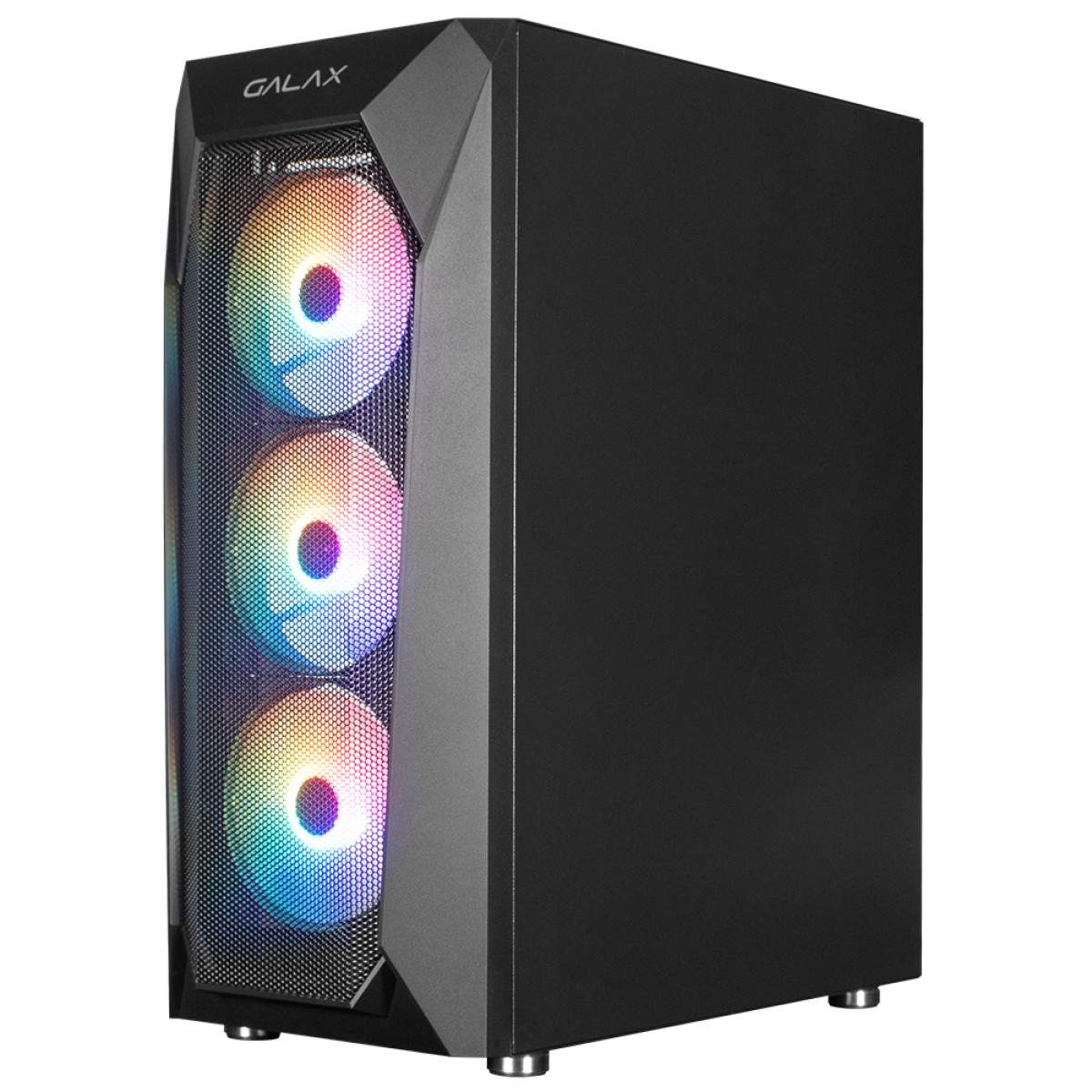 043 - Gabinete Gamer Galax Revolution-05, Mid Tower, Vidro Temperado, ATX, Black, Sem Fonte, Com 4 Fans - Imagem 7