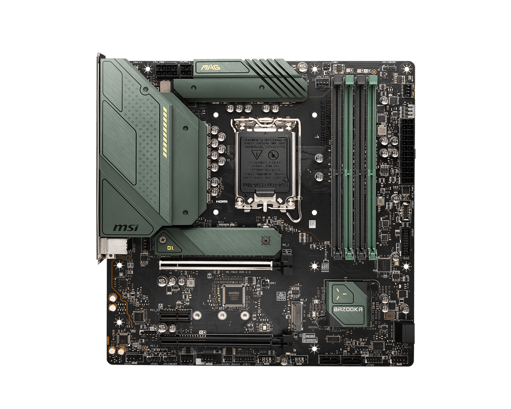 114 - Placa MAE MSI MAG B660m Bazooka - Intel 1700 - Ddr4 - Matx - M.2 -displayport/hdmi - Imagem 2