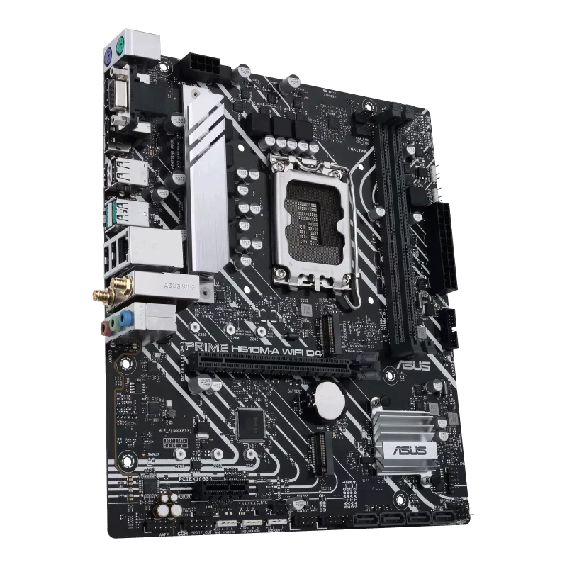 005 - Placa Mãe ASUS Prime H610M-A Wi-Fi D4 Socket LGA 1700 - VGA - DDR4 - Imagem 2