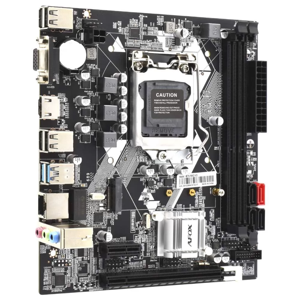 009 - Placa Mãe AFOX IB75-MA2-V3 Socket LGA 1155 - VGA - DDR3 - Imagem 2