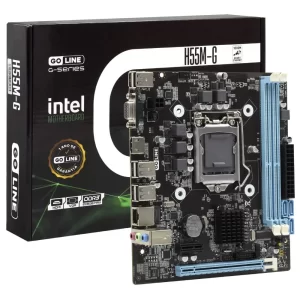 010 - Placa Mãe GoLine GL-H55M-G Socket LGA 1156 - VGA - DDR3