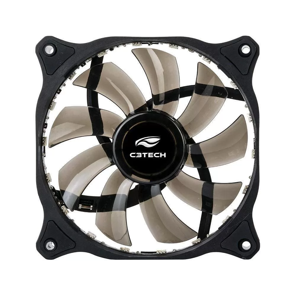047 - COOLER FAN P/GABINETE 120x120x25 18 LEDS RGB F9-L150RGB C3 TECH - Imagem 2
