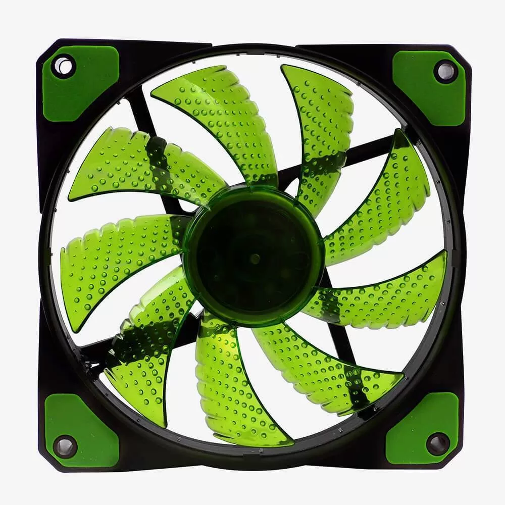 056 - COOLER FAN PARA GABINETE F20 16 LEDS VERDE 48.7225 OEX - Imagem 2