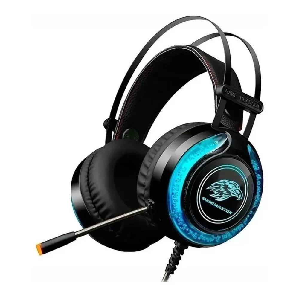 146-HEADSET GAMER STEREO C/MICROFONE PRETO RGB AR-S9 K-MEX