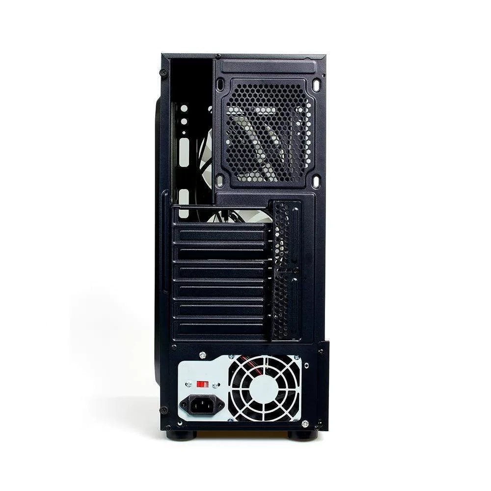 042 - Gabinete Gamer Liketec Matrix, Mid Tower, RGB, M-ATX, Mini-ATX, ATX, Lateral e Frontal em Vidro Temperado, 3x Cooler Fan RGB, Preto - GL-MATRIX-1 - Imagem 8