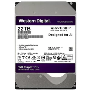 123 - HD Western Digital 22TB WD Purple Pro 3.5 SATA 3 7200RPM - WD221PURP