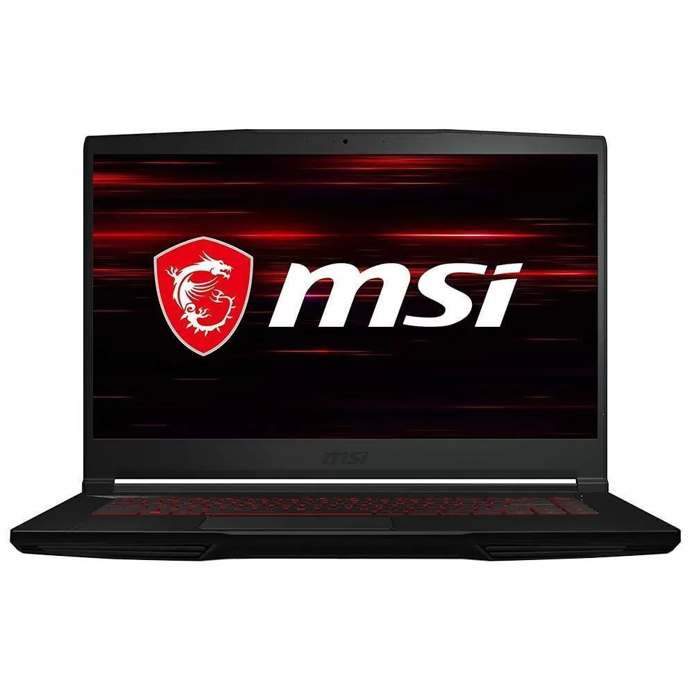 064 - Notebook Gamer MSI GF63 Thin - Intel Core i5 11400H - Tela Full HD 15.6" - 8GB de RAM - 256GB SSD - GeForce GTX1650 4GB - Preto