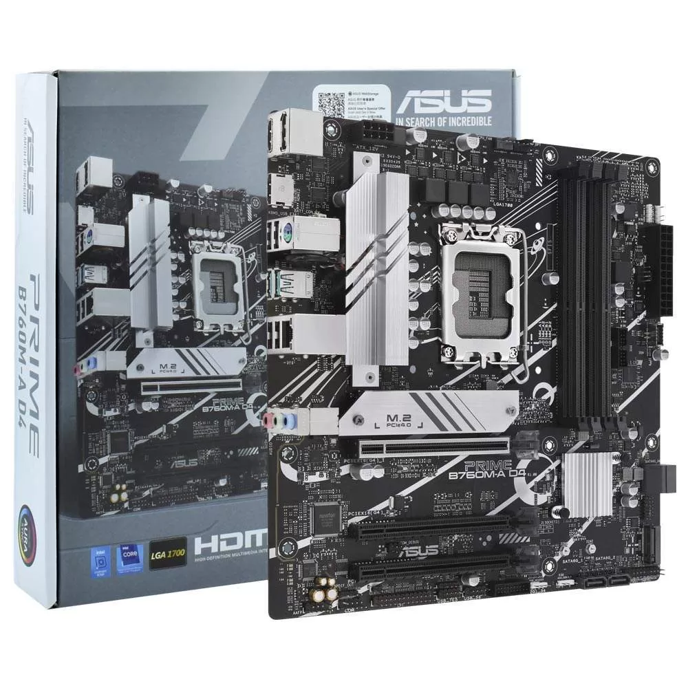 113 - Placa Mãe ASUS Prime B760M-A D4 Socket LGA 1700 - DDR4