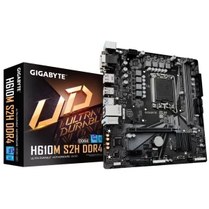 142 - Placa Mãe Gigabyte H610M S2H, Intel LGA1700, Micro ATX, DDR4, (rev. 1.1)