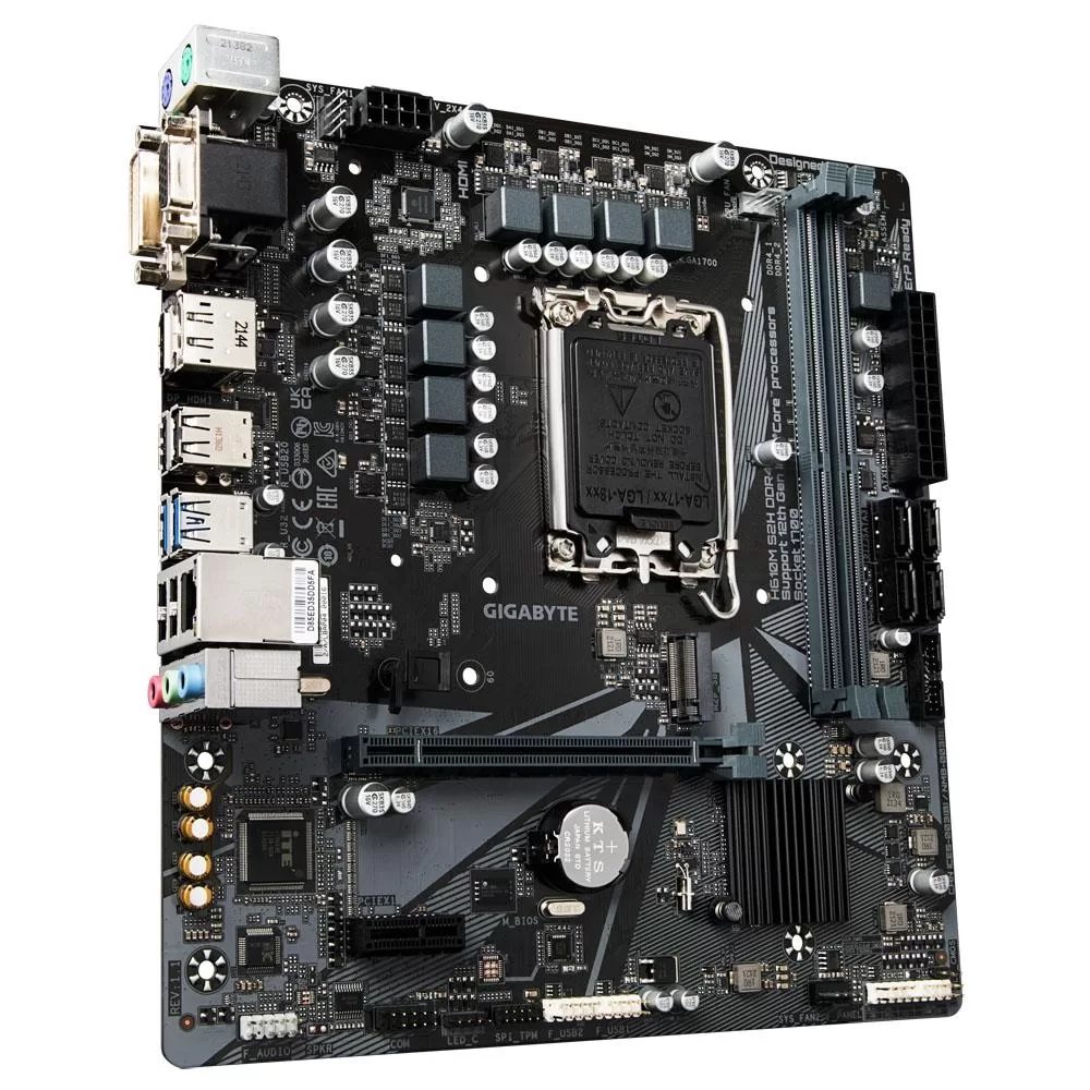 142 - Placa Mãe Gigabyte H610M S2H, Intel LGA1700, Micro ATX, DDR4, (rev. 1.1) - Imagem 3