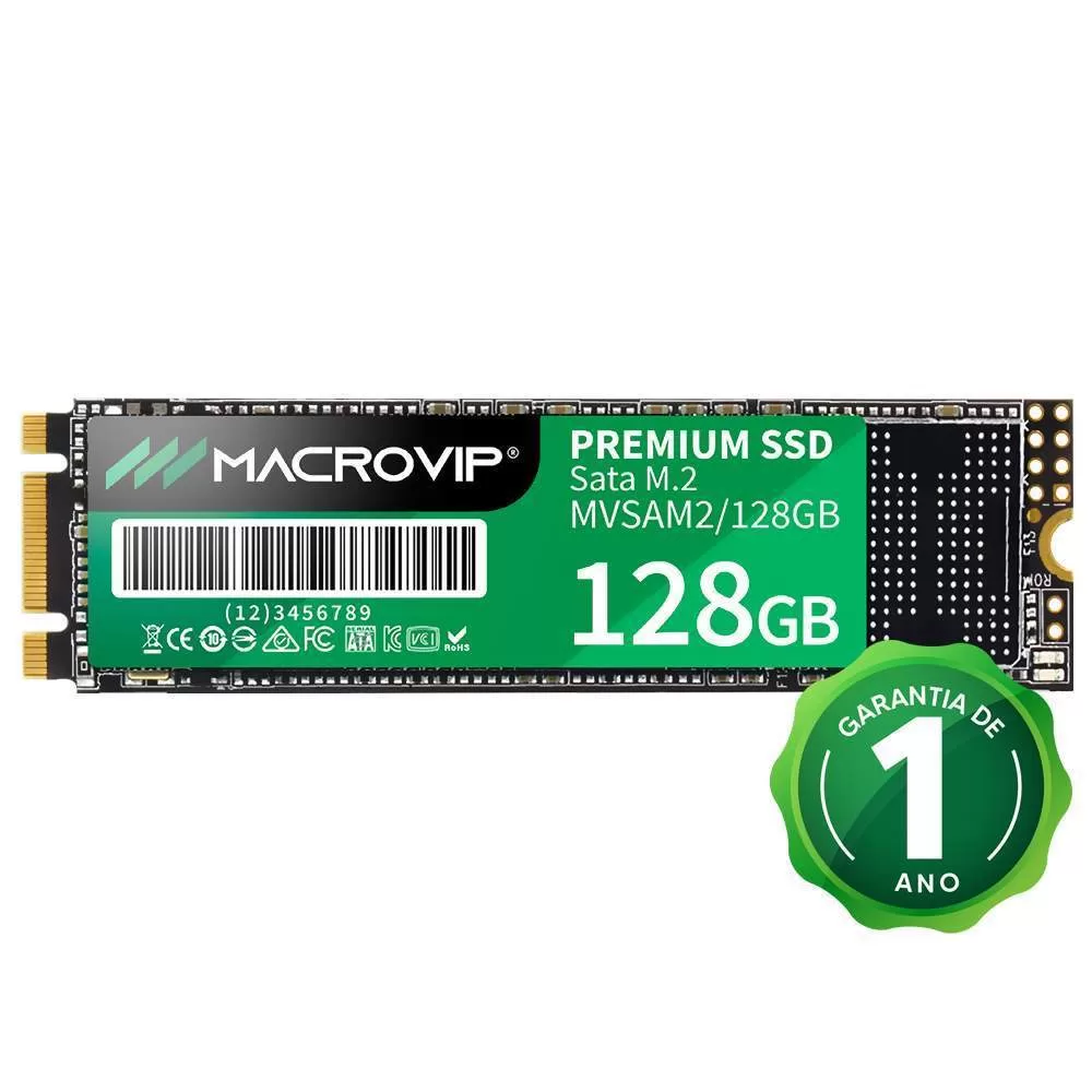 091 - SSD Macrovip M.2 128GB SATA 3 -MVSAM2128GB