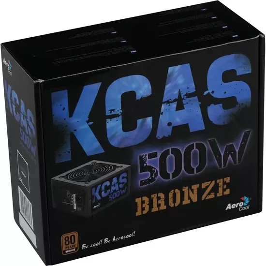 177- FONTE ATX 500W REAIS 80Plus BRONZE KCAS-500W 59765 AEROCOOL