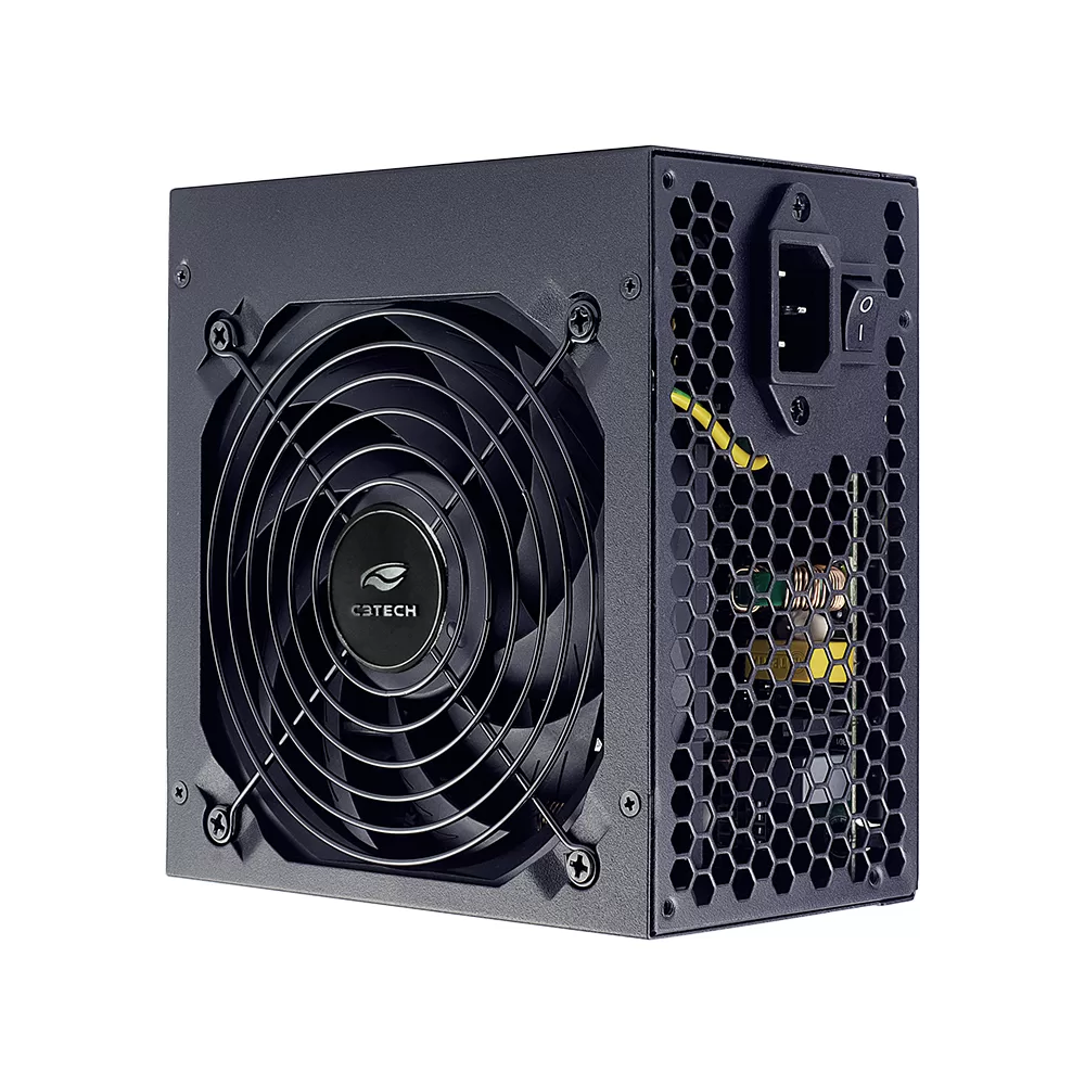 175 - FONTE ATX 500W REAIS 80Plus WHITE PS-G500 S/CABO C3 TECH - Imagem 3