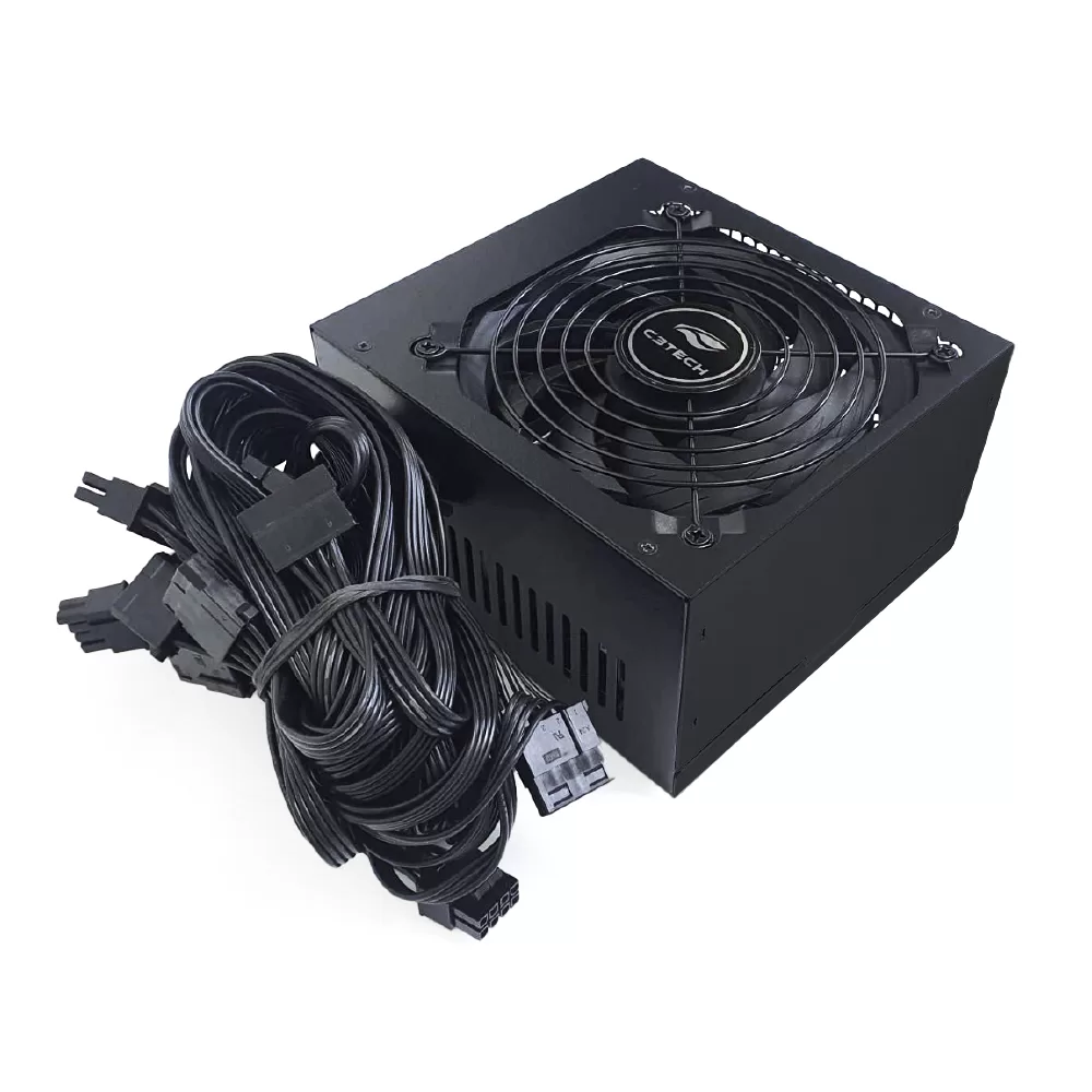 175 - FONTE ATX 500W REAIS 80Plus WHITE PS-G500 S/CABO C3 TECH - Imagem 4