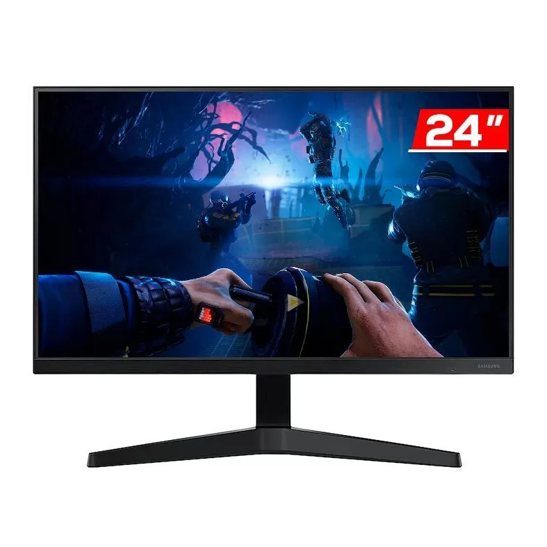 199 - MONITOR GAMER SAMSUNG T350, 24, IPS, FHD, 5MS, 75HZ, FREESYNC, HDMI/VGA, LF24T350FHLMZD