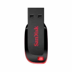 216 - Pendrive SanDisk Z50 Cruzer Blade 8GB USB 2.0 - Preto / Vermelho