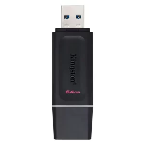 222 - Pendrive Kingston 64GB Type-C 3.2 - Preto (DT7064GB)