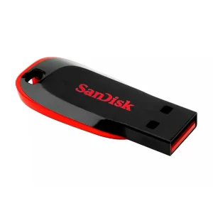 217 - Pendrive SanDisk Z50 Cruzer Blade 16GB USB 2.0 - Preto / Vermelho