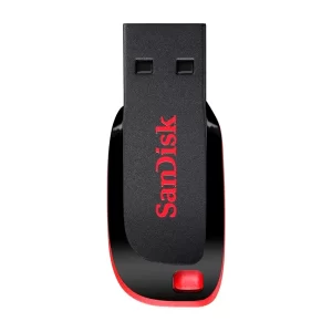 220 - Pendrive SanDisk Z50 Cruzer Blade 32GB USB 2.0 - Preto / Vermelho