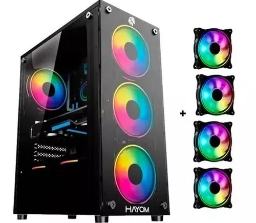 238 - CPU Gamer Ryzen 5 4600G - 16GB DDR4 - M.2 512GB - Gabinete Gamer - Fonte 600W PFC