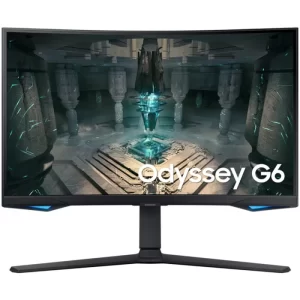 344 - MONITOR SAMSUNG GAMER CURVO ODYSSEY G6 27" 240HZ 1MS QHD HDMI DP BLUETOOTH WI-FI SPEAKER SMART HAS PIVOT- LS27BG650ELXZD