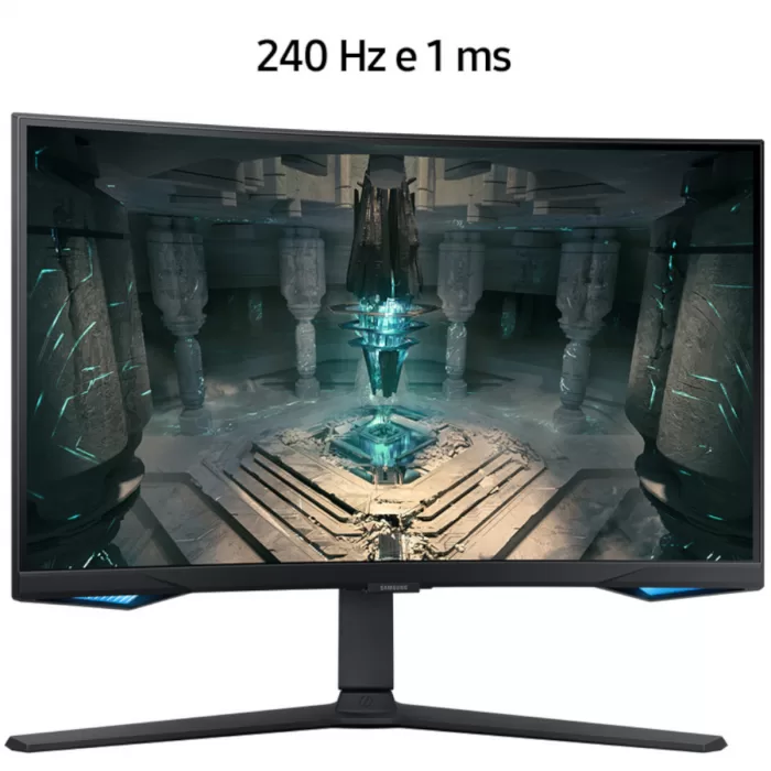 344 - MONITOR SAMSUNG GAMER CURVO ODYSSEY G6 27" 240HZ 1MS QHD HDMI DP BLUETOOTH WI-FI SPEAKER SMART HAS PIVOT- LS27BG650ELXZD - Imagem 2