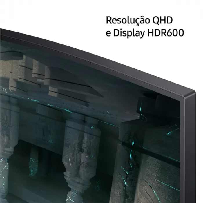 344 - MONITOR SAMSUNG GAMER CURVO ODYSSEY G6 27" 240HZ 1MS QHD HDMI DP BLUETOOTH WI-FI SPEAKER SMART HAS PIVOT- LS27BG650ELXZD - Imagem 8