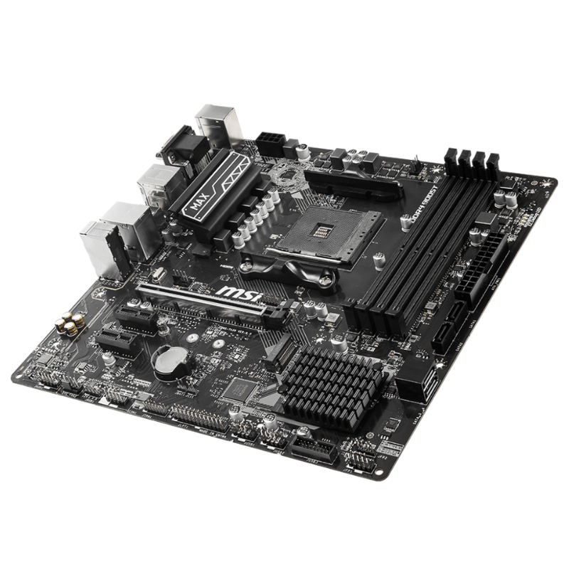 299 - Placa MAE MSI B450M Pro-vdh MAX - AMD Ryzen AM4 - DDR4 - Matx - Vga/hdmi/dvi - Imagem 2