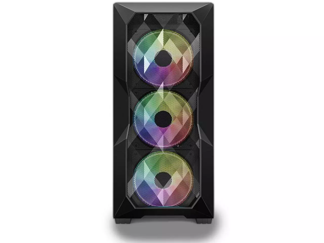371 - Gabinete Hayom Gamer GB1710 RGB, Lateral Vidro Temperado, 3 Fans RGB, Mid Tower Preto - Imagem 5