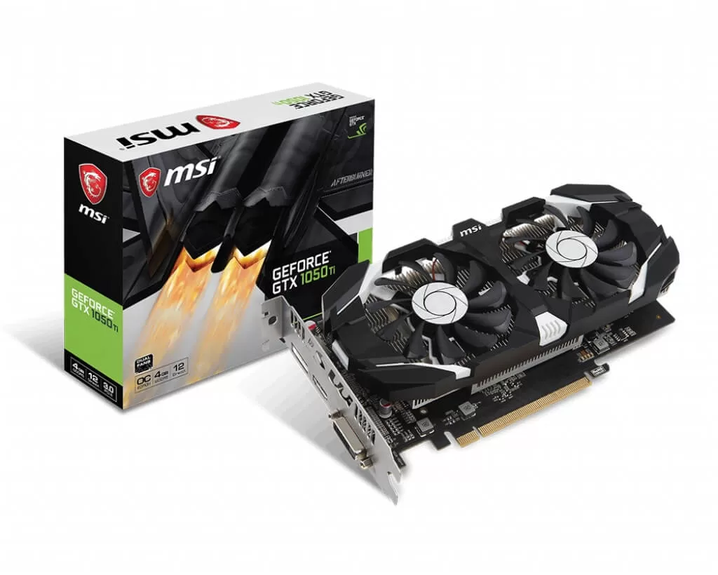 413 - Placa de Video NVidia GTX 1050 TI 4GB GDDR5 OC MSI 912-V809-2272