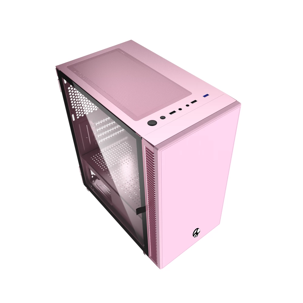 372 - Gabinete ATX Gamer BG-048PK Rosa Skygate Bluecase - Imagem 7