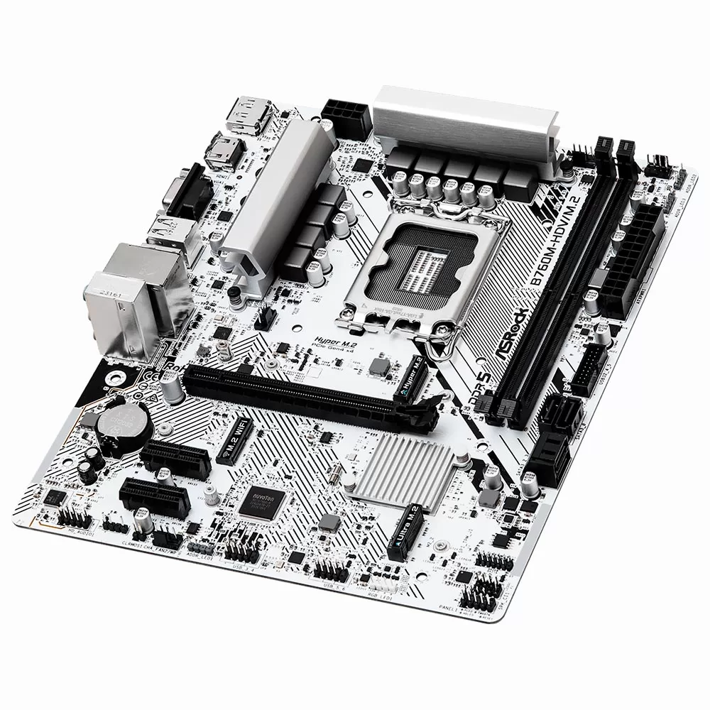 373 - Placa Mãe ASRock B760M-HDV/M.2 Socket LGA 1700 / VGA / DDR5 - Imagem 3