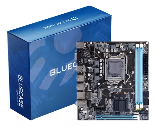 390 - Placa-mãe Bluecase® BMBH55-D2HG-M2 - Rede Gbit - M.2 2280