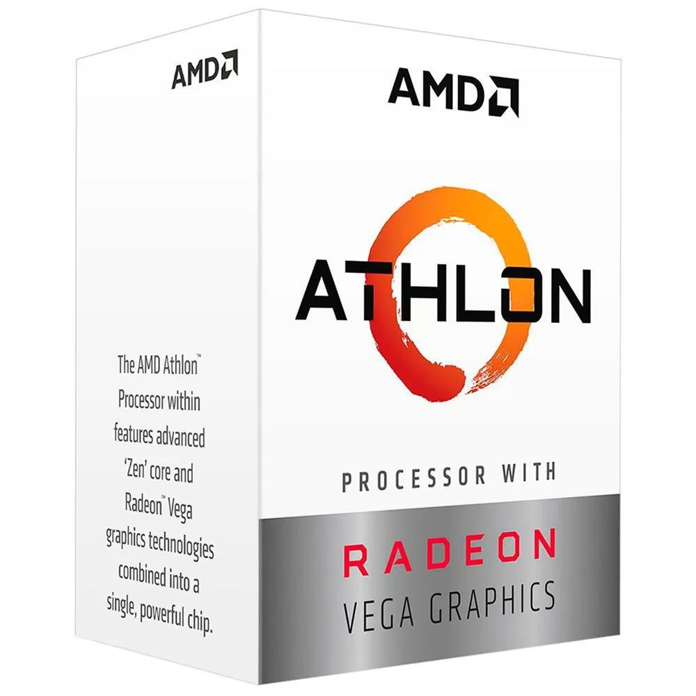 377 - Processador AMD Athlon 3000G, 3.5GHz, Cache 5MB, Dual Core, 4 Thread, AM4, Radeon VEGA 3 - Imagem 2
