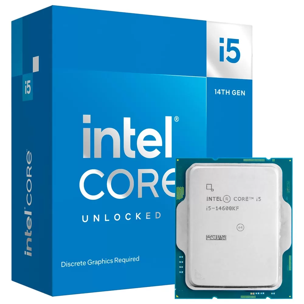 380 - Processador Intel Core i5 14600KF, 3.5 GHz (5.3GHz Turbo), 14ª Geração, 14-Cores 20-Threads, LGA 1700