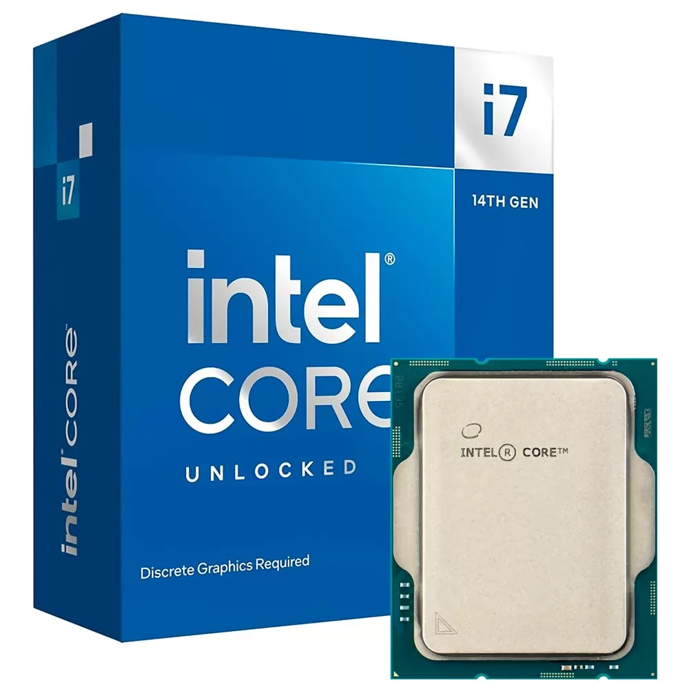 381 - Processador Intel Core i7 14700K, 3.4 GHz (5.6GHz Turbo), 14ª Geração, 20-Cores 28-Threads, LGA 1700