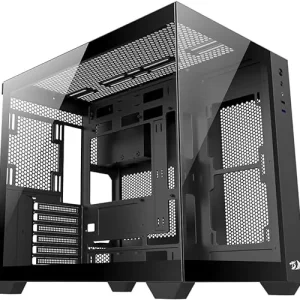 384 - Redragon GABINETE GAMER MID TOWER SEM FAN SEM FONTE CA-604B WIDELOAD LITE PRETO