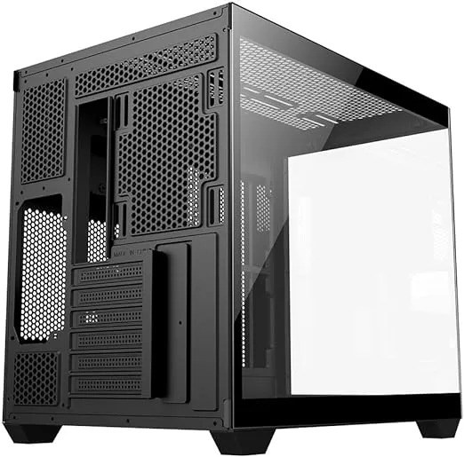 384 - Redragon GABINETE GAMER MID TOWER SEM FAN SEM FONTE CA-604B WIDELOAD LITE PRETO - Imagem 6
