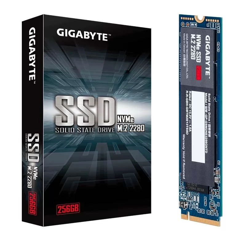 388 - SSD GIGABYTE 256GB M.2 2280 PCIE 3.0 X4 NVME, GP-GSM2NE3256GNTD