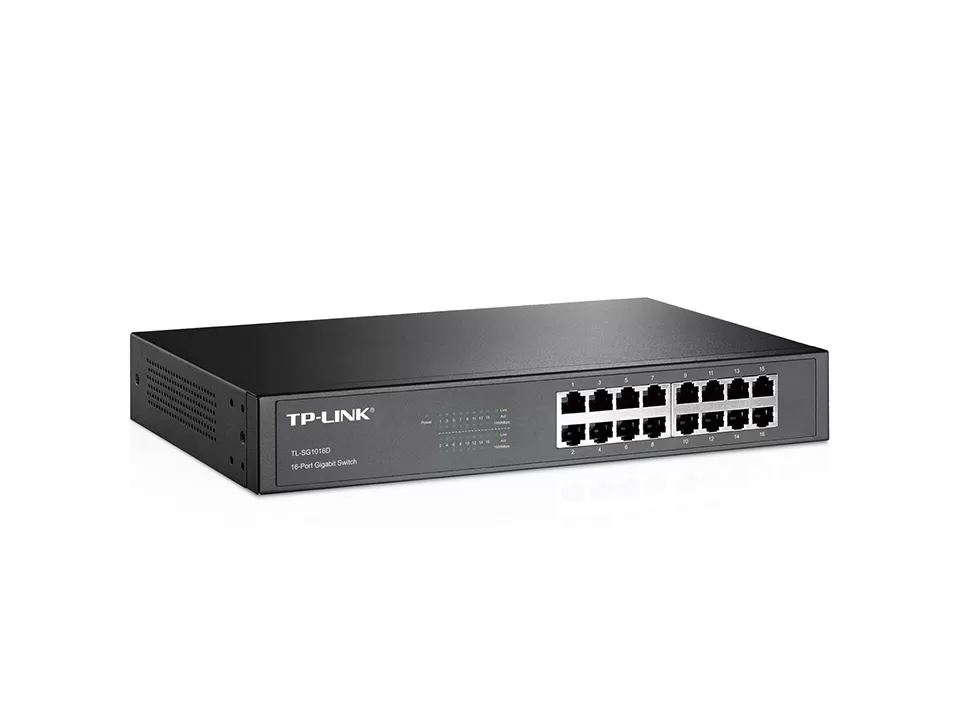 353-SWITCH 16 PORTAS GIGABIT P/RACK TL-SG1016D TP-LINK - Imagem 2