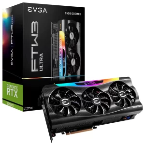 429 - Placa de Vídeo EVGA FTW3 Ultra Gaming 24GB GeForce RTX3090Ti GDDR6X - LED ARGB - 24G-P5-4985-KR
