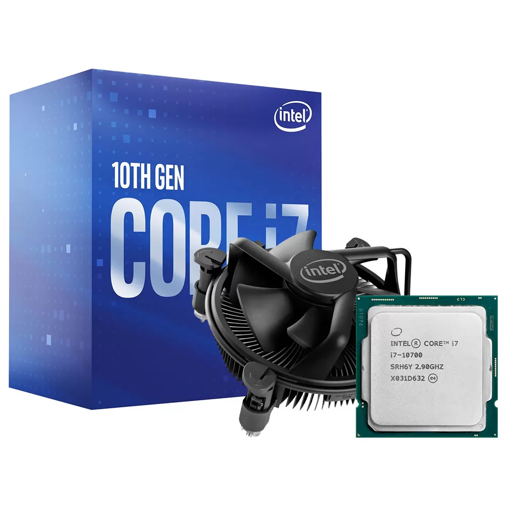449- PROCESSADOR INTEL CORE I7-10700, 8-CORE, 16-THREADS, 2.9GHZ (4.8GHZ TURBO), CACHE 16MB, LGA1200, BX8070110700