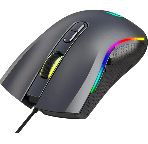 541 - MOUSE GAMER RGB BLACK HAWK PRETO USB 75682 FORTREK 7200DPI - Imagem 2